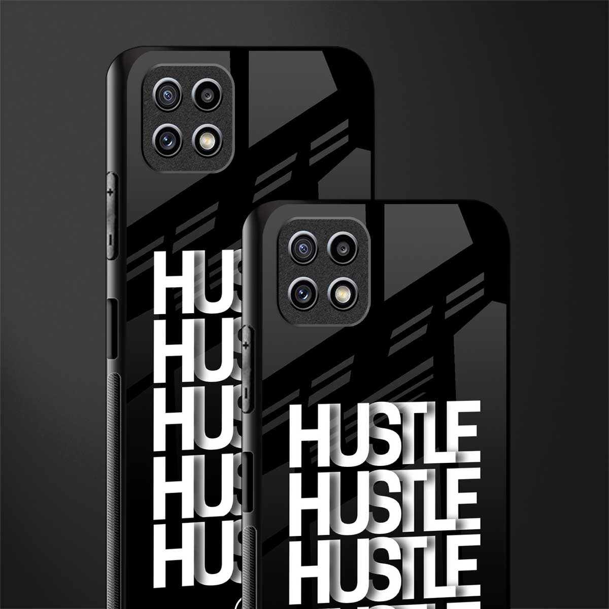 hustle glass case for samsung galaxy a22 5g image-2