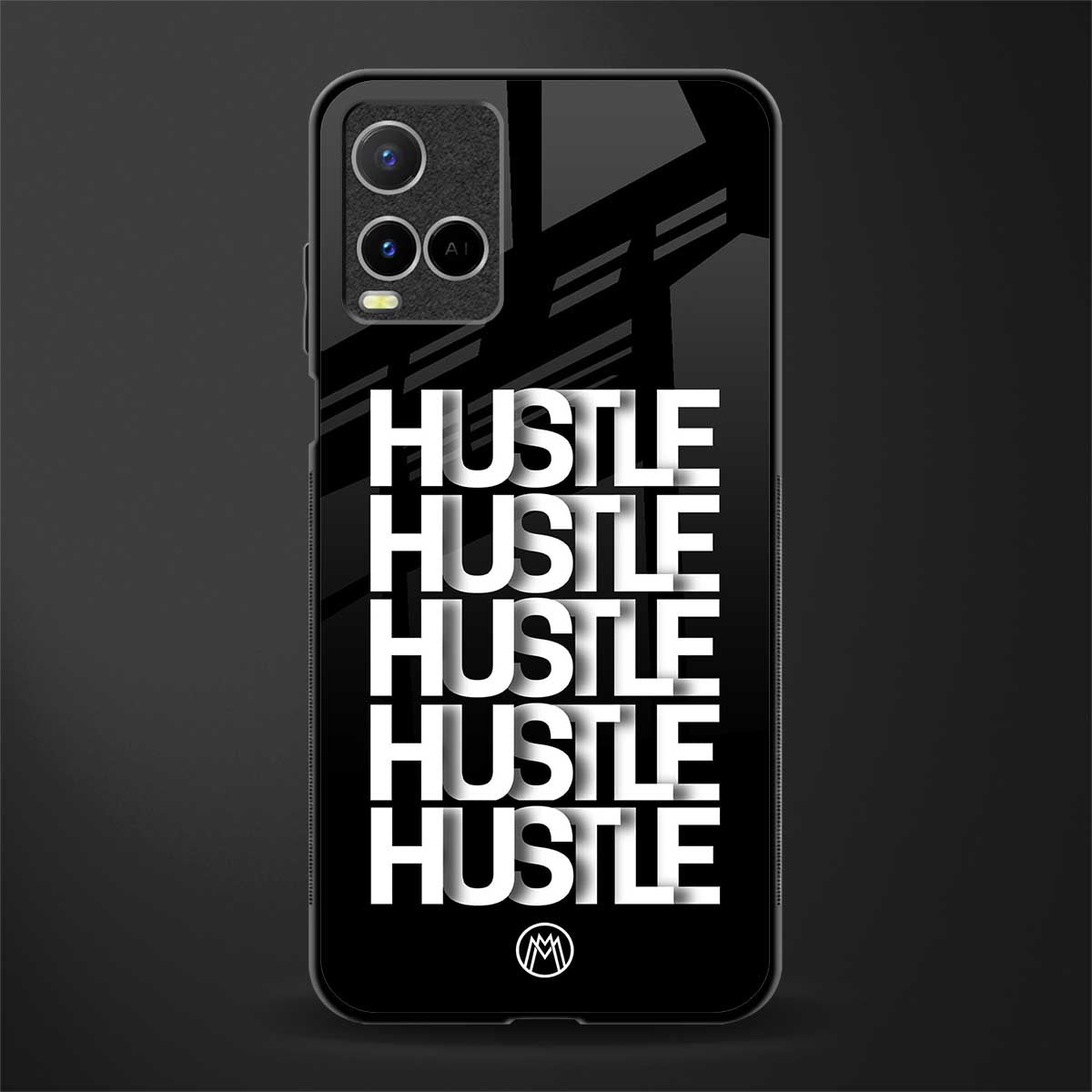 hustle glass case for vivo y21 image