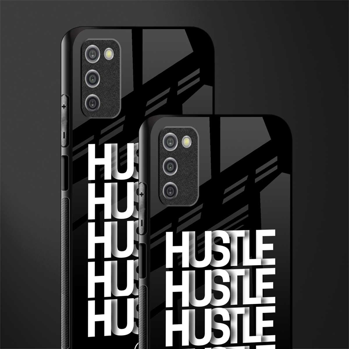 hustle glass case for samsung galaxy a03s image-2