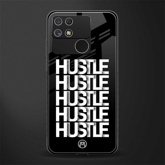 hustle back phone cover | glass case for realme narzo 50a