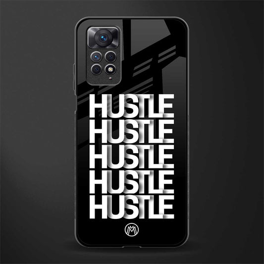 hustle back phone cover | glass case for redmi note 11 pro plus 4g/5g