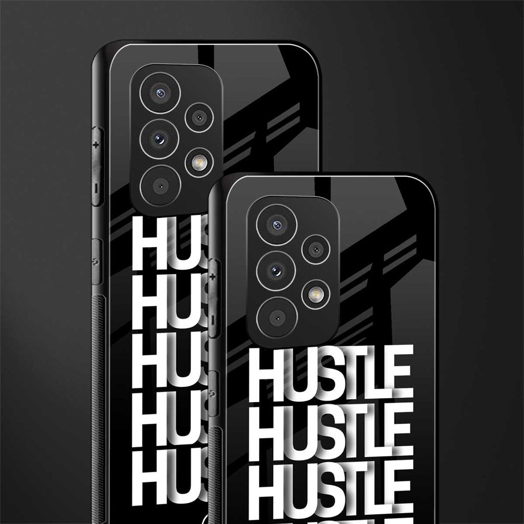 hustle back phone cover | glass case for samsung galaxy a73 5g