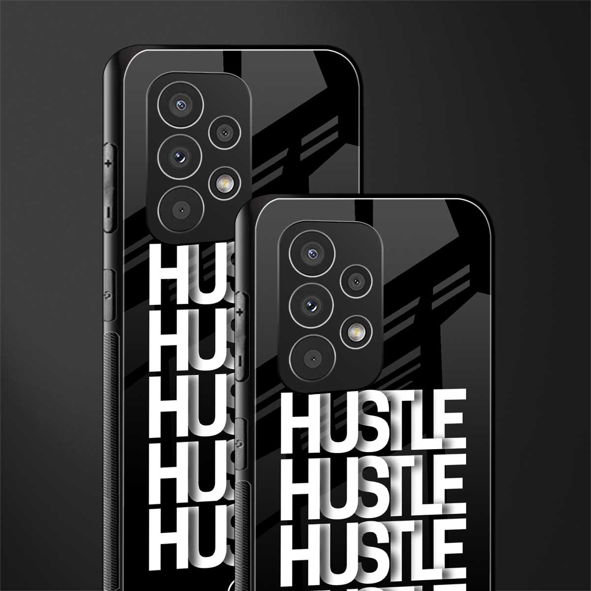 hustle back phone cover | glass case for samsung galaxy a73 5g