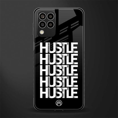 hustle back phone cover | glass case for samsung galaxy m33 5g