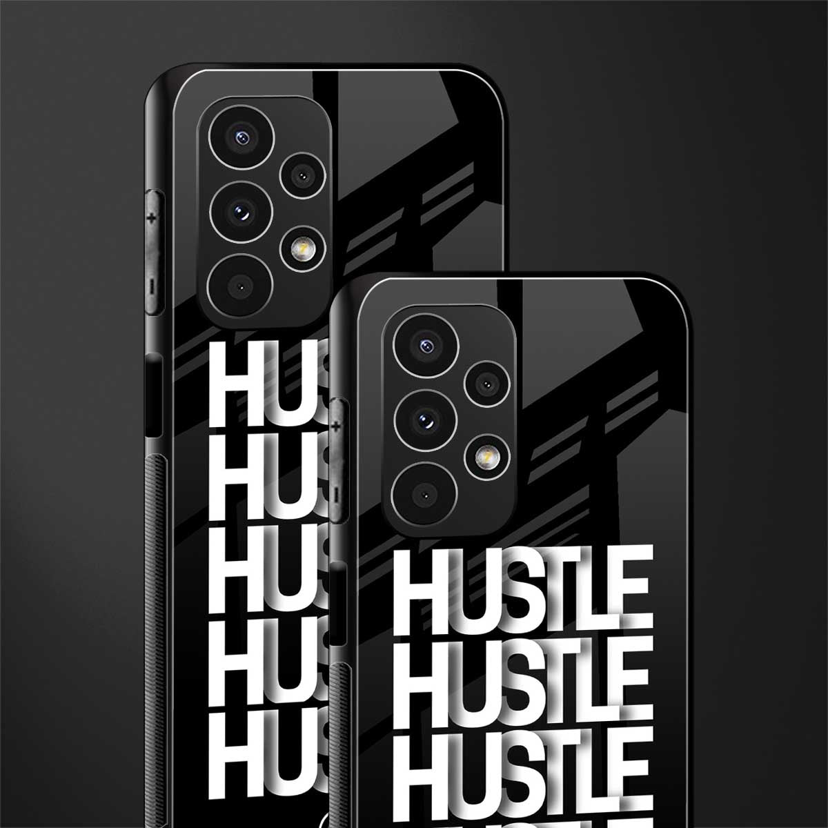 hustle back phone cover | glass case for samsung galaxy a13 4g