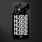 hustle back phone cover | glass case for oppo f21 pro 5g