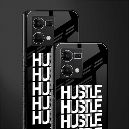 hustle back phone cover | glass case for oppo f21 pro 4g