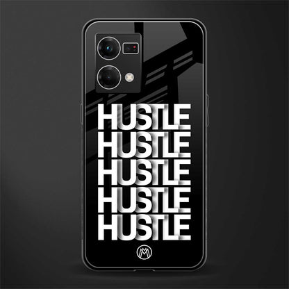 hustle back phone cover | glass case for oppo f21 pro 4g