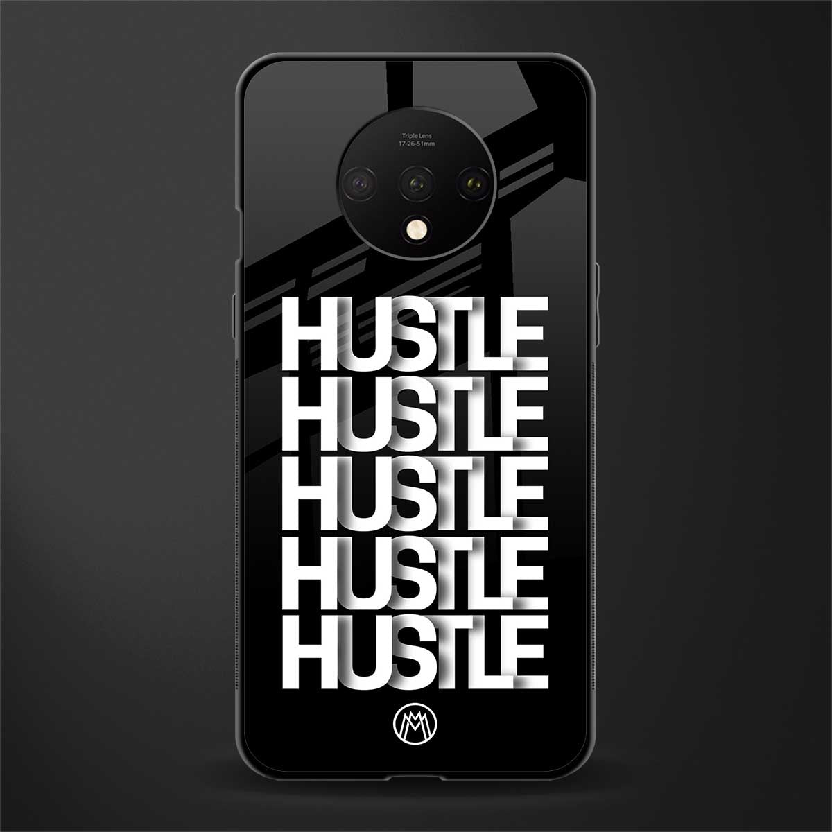 hustle glass case for oneplus 7t image