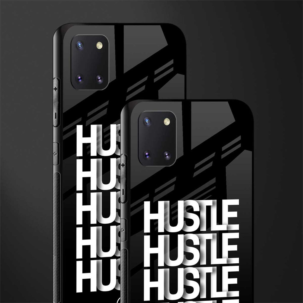 hustle glass case for samsung a81 image-2