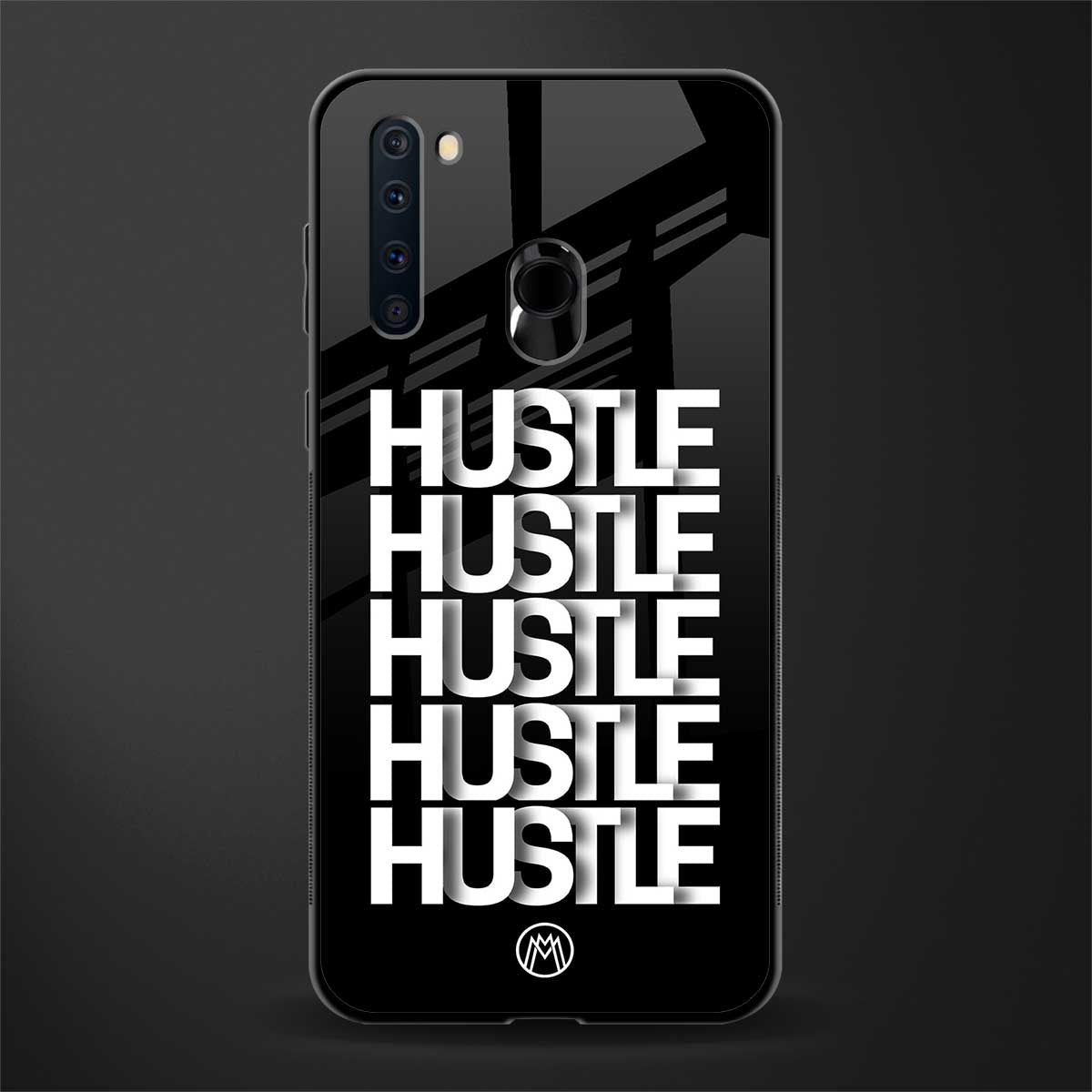 hustle glass case for samsung a21 image