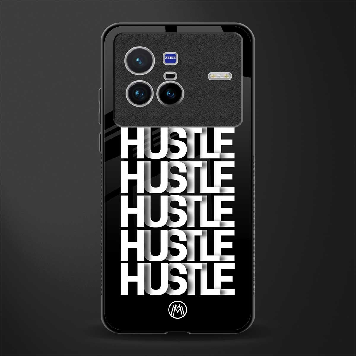hustle glass case for vivo x80 image