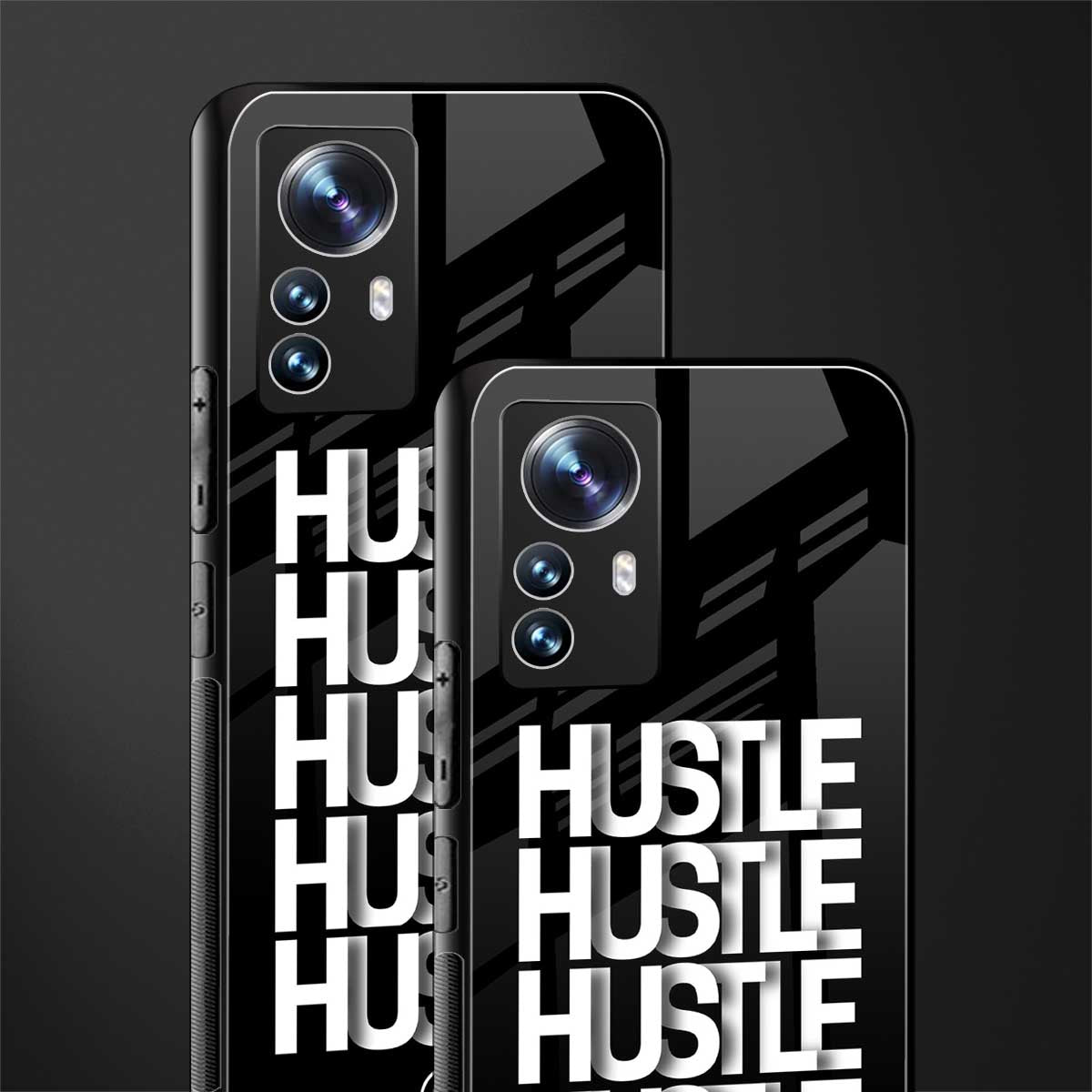 hustle back phone cover | glass case for xiaomi 12 pro