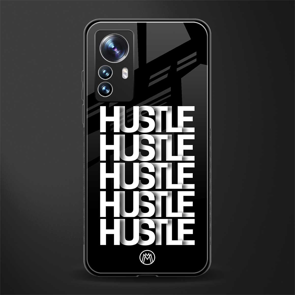 hustle back phone cover | glass case for xiaomi 12 pro