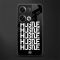 hustle back phone cover | glass case for oppo reno 8