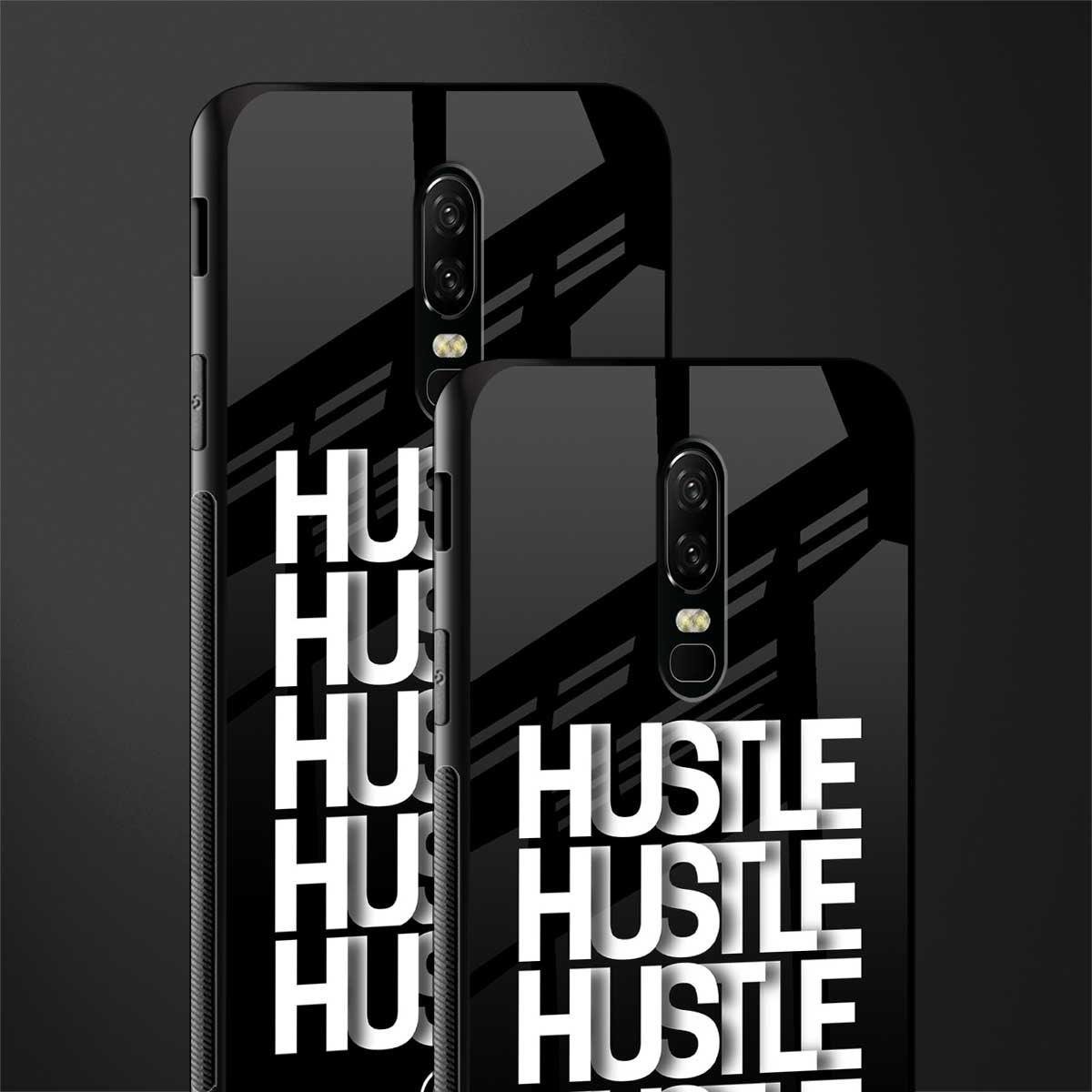 hustle glass case for oneplus 6 image-2