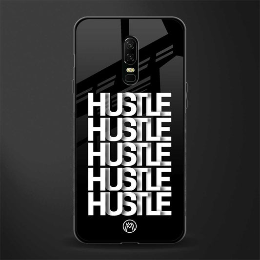 hustle glass case for oneplus 6 image
