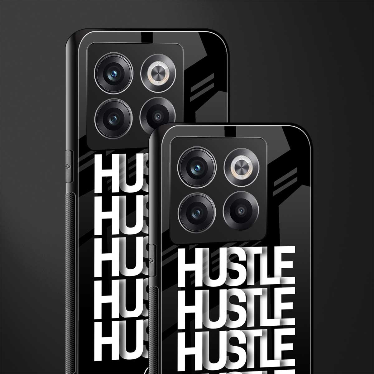 hustle back phone cover | glass case for oneplus 10t