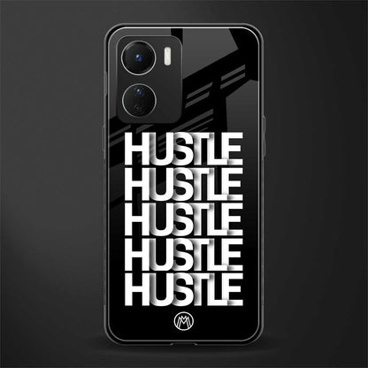 hustle back phone cover | glass case for vivo y16