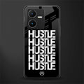 hustle back phone cover | glass case for vivo y22