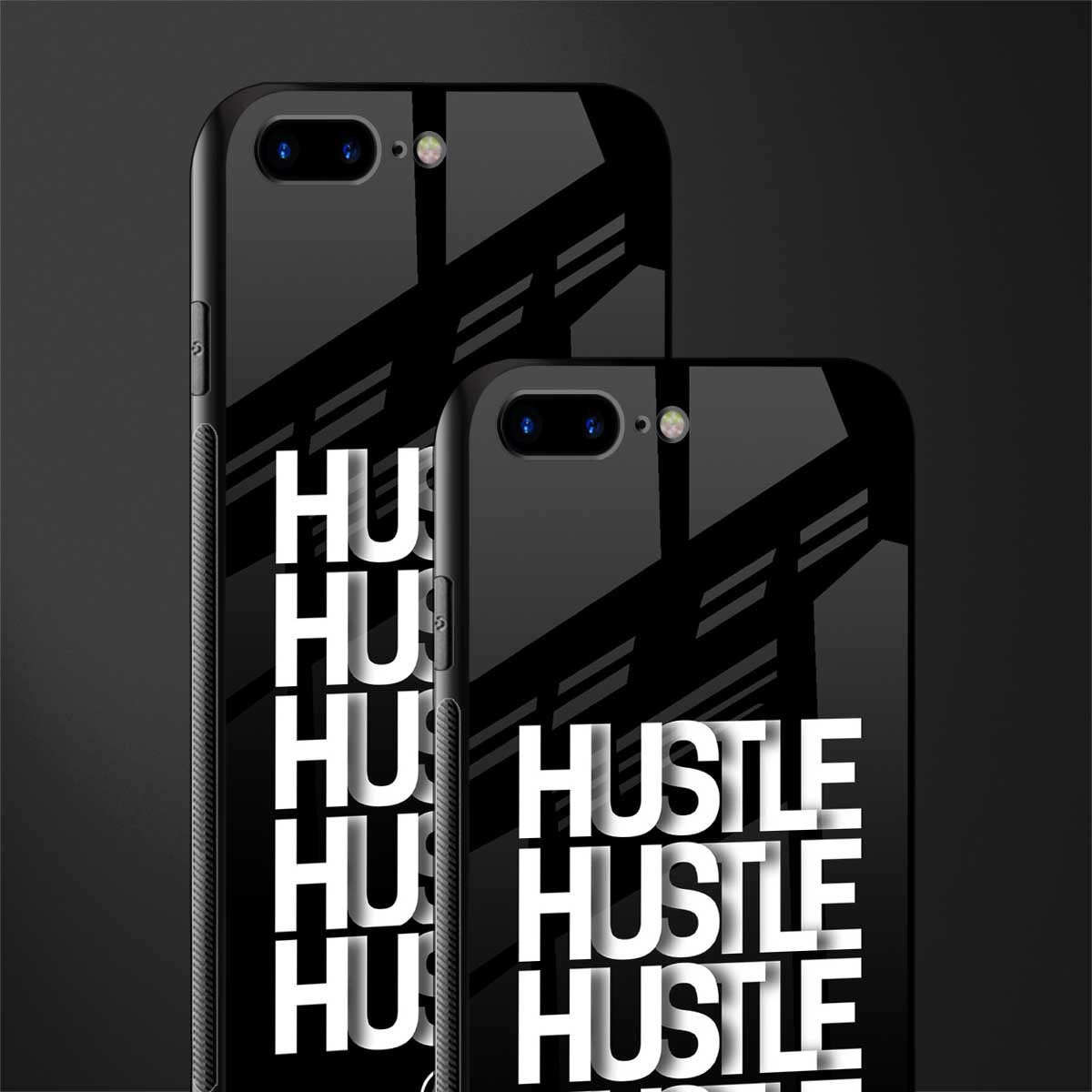 hustle glass case for iphone 7 plus image-2