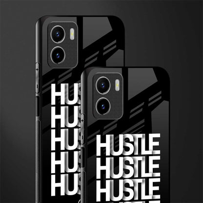 hustle back phone cover | glass case for vivo y72