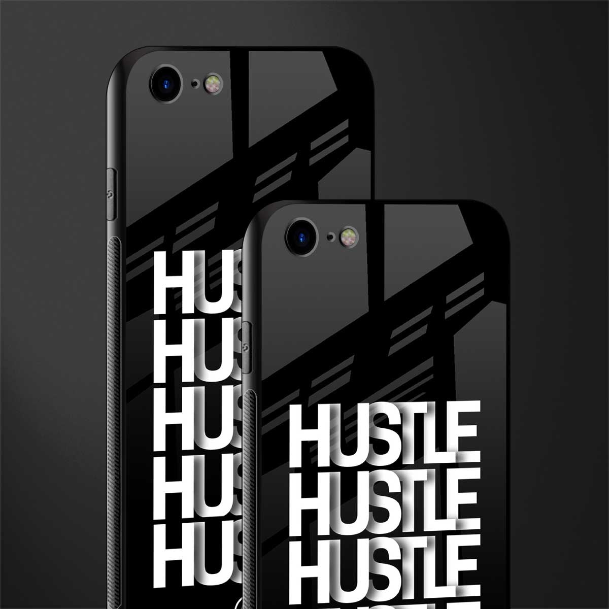 hustle glass case for iphone 7 image-2