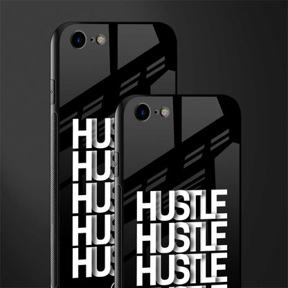 hustle glass case for iphone 8 image-2