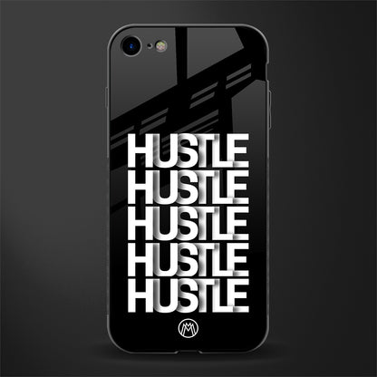 hustle glass case for iphone 8 image