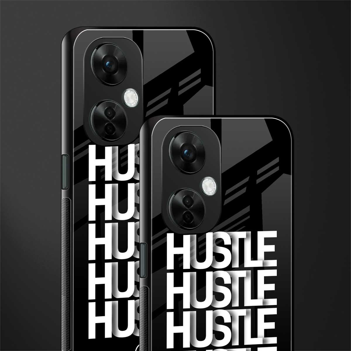 hustle back phone cover | glass case for oneplus nord ce 3 lite