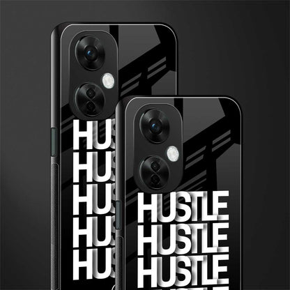 hustle back phone cover | glass case for oneplus nord ce 3 lite