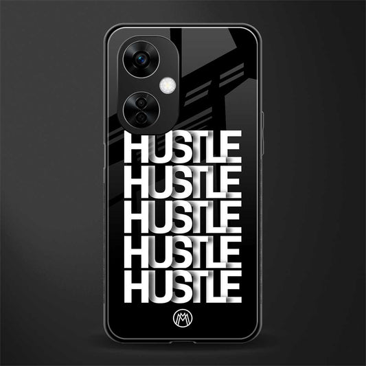 hustle back phone cover | glass case for oneplus nord ce 3 lite