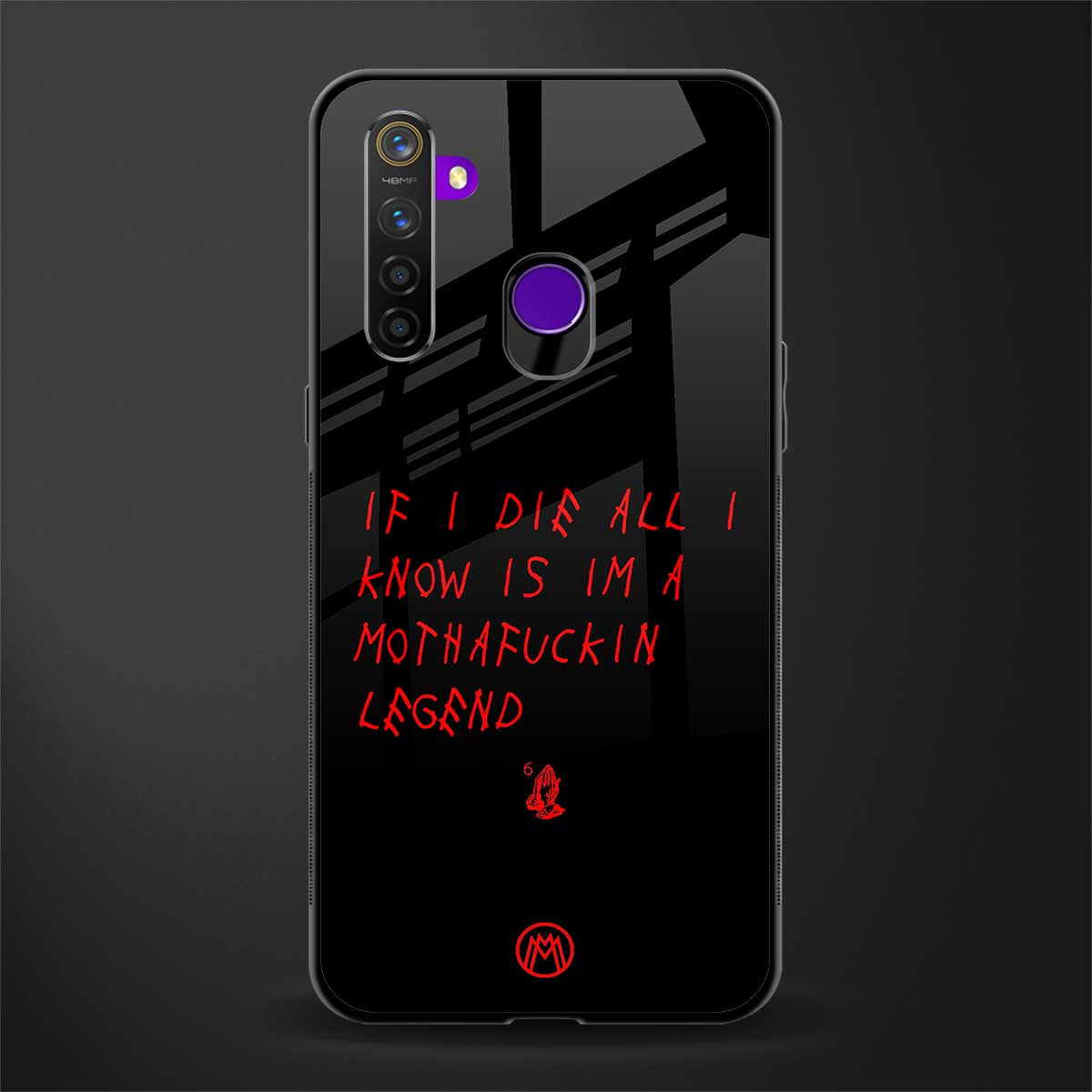 i am a legend glass case for realme 5i