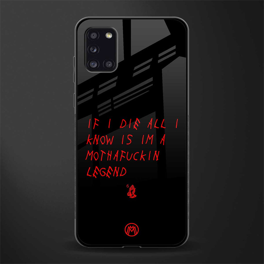 i am a legend glass case for samsung galaxy a31