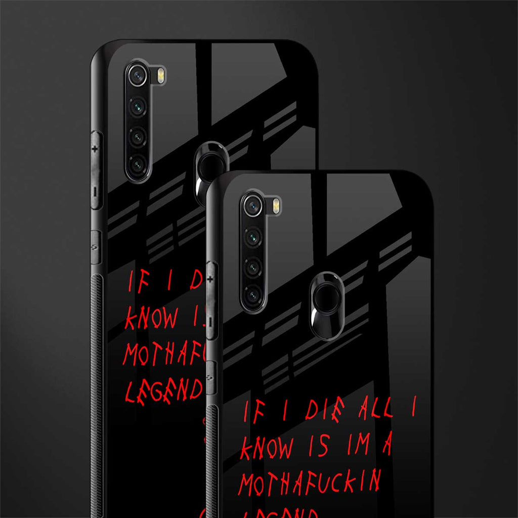 i am a legend glass case for redmi note 8