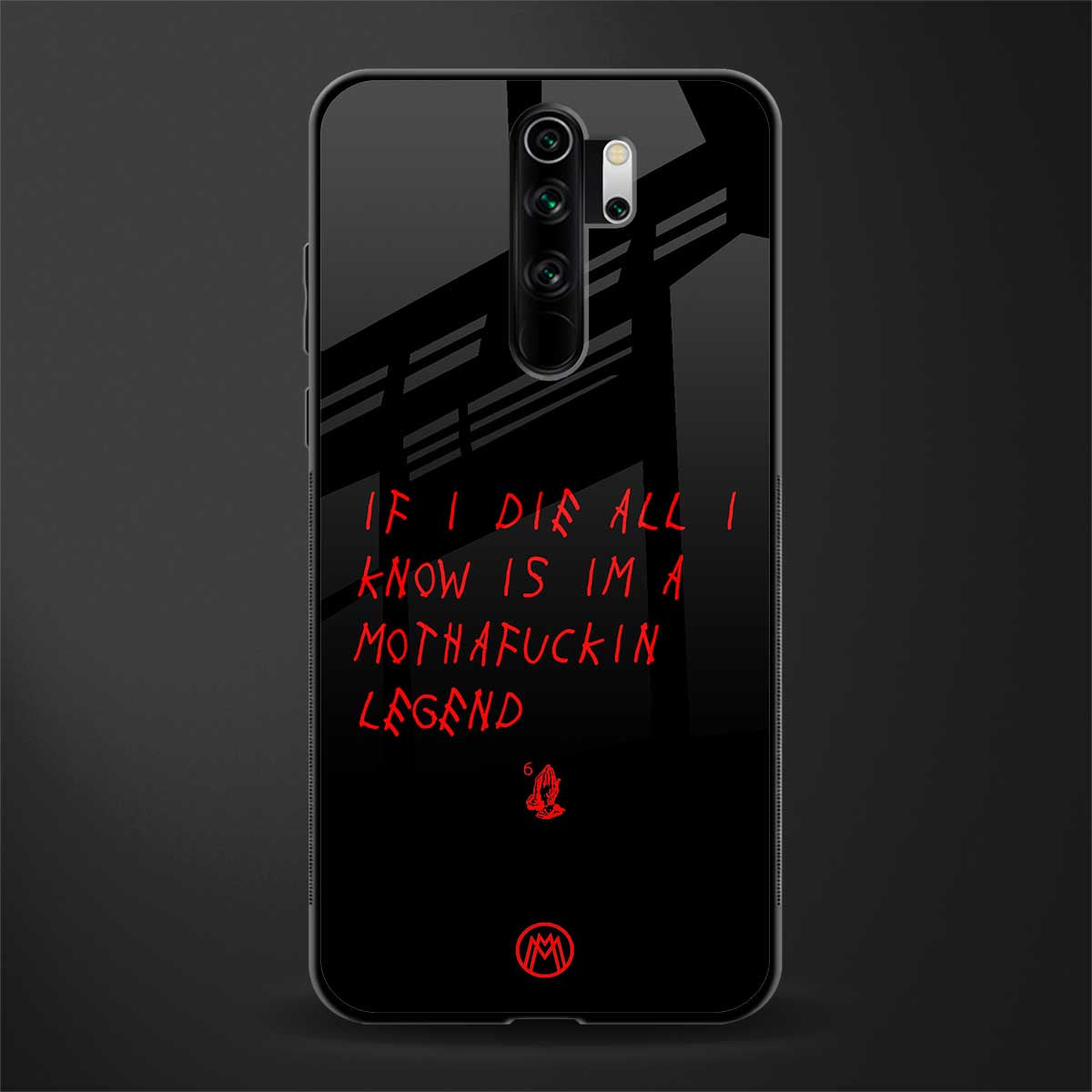 i am a legend glass case for redmi note 8 pro