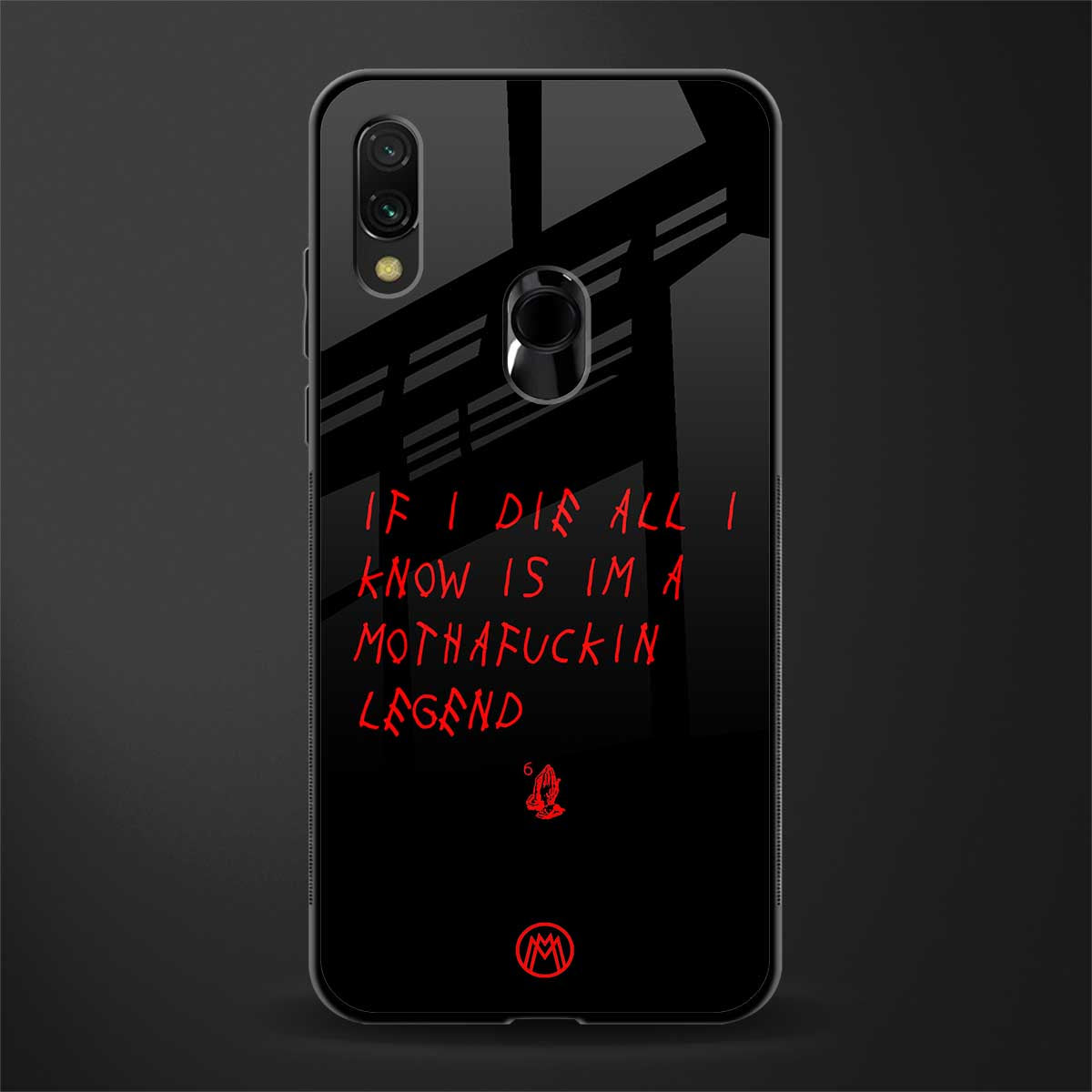 i am a legend glass case for redmi 7redmi y3