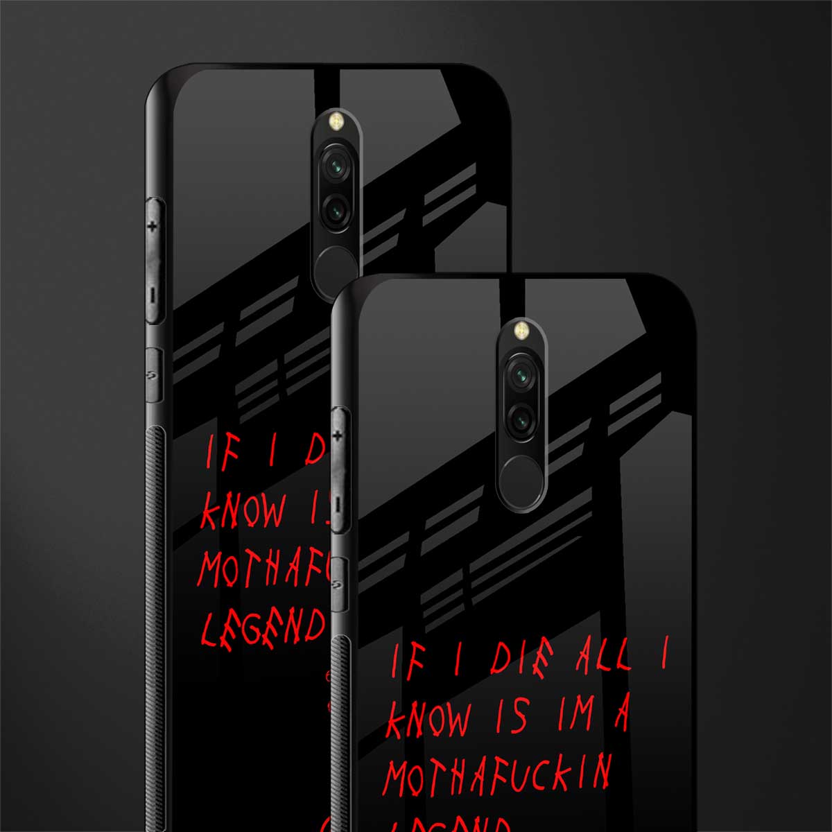 i am a legend glass case for redmi 8