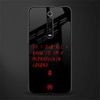 i am a legend glass case for redmi k20 pro