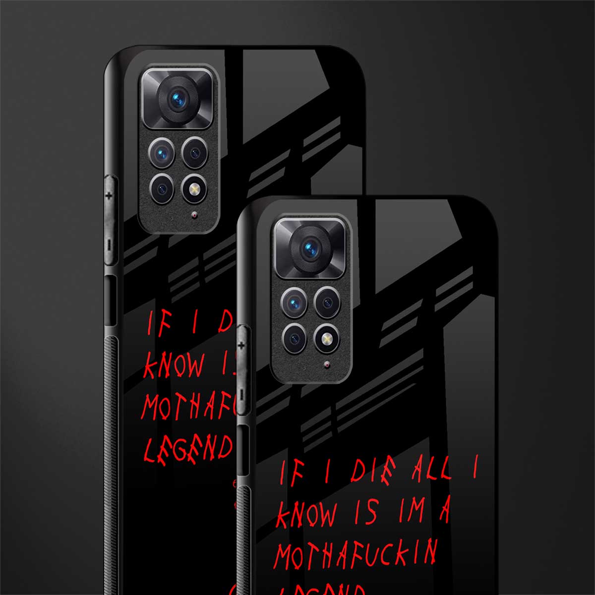 i am a legend glass case for redmi note 11 pro