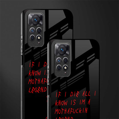 i am a legend glass case for redmi note 11