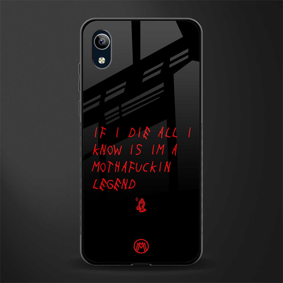 i am a legend glass case for vivo y1s without fingerprint