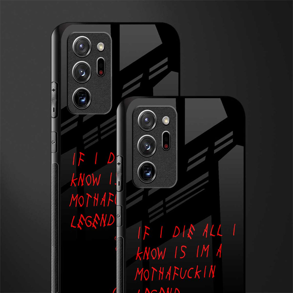 i am a legend glass case for samsung galaxy note 20 ultra 5g