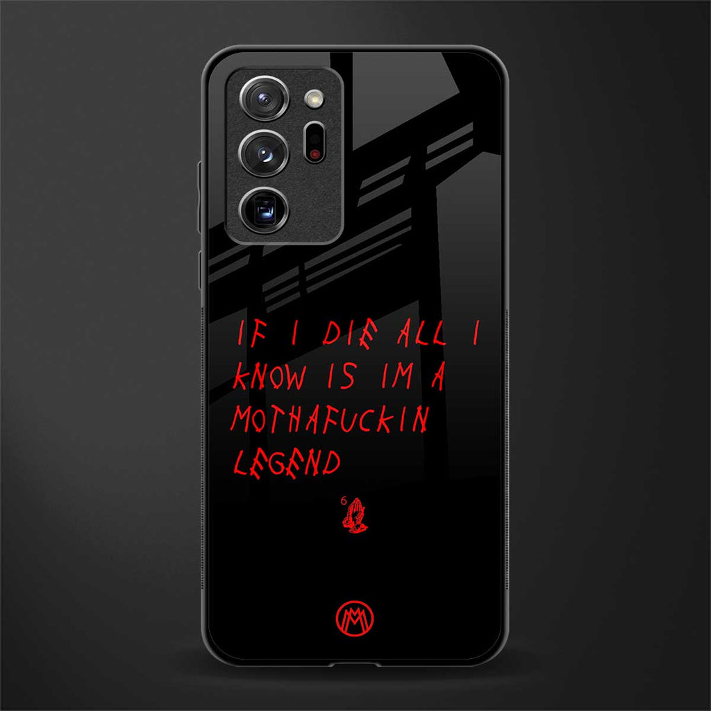 i am a legend glass case for samsung galaxy note 20 ultra 5g