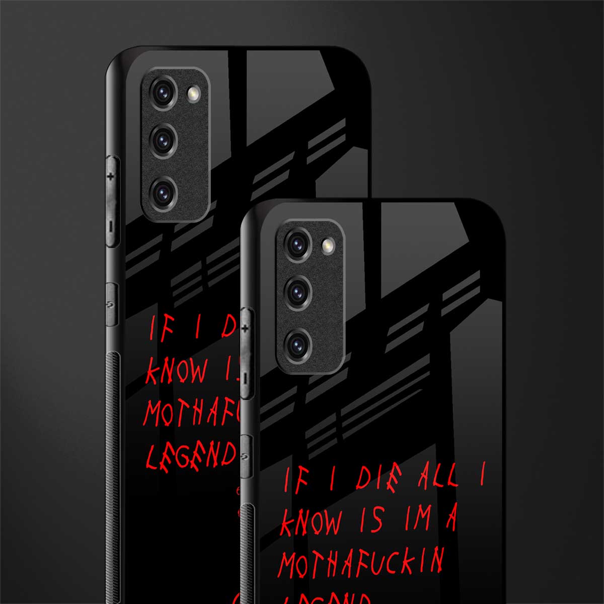 i am a legend glass case for samsung galaxy s20 fe