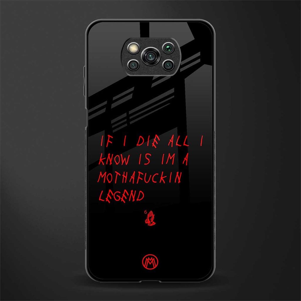 i am a legend glass case for poco x3 pro