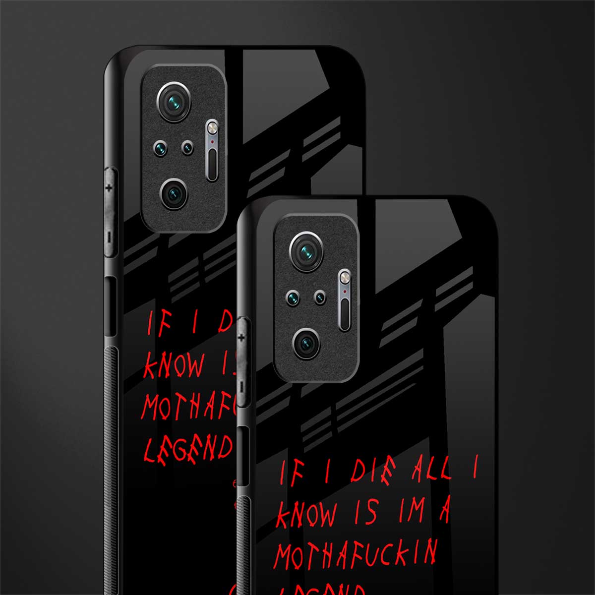i am a legend glass case for redmi note 10 pro