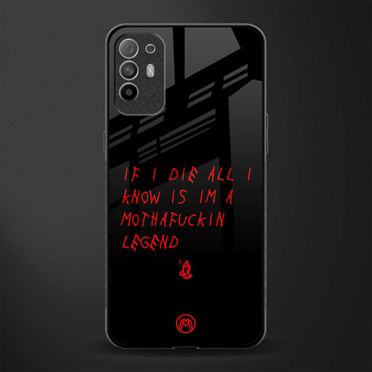 i am a legend glass case for oppo f19 pro plus