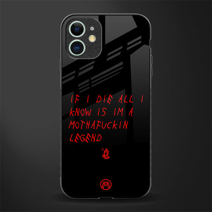i am a legend glass case for iphone 12