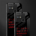 i am a legend back phone cover | glass case for realme narzo 50a